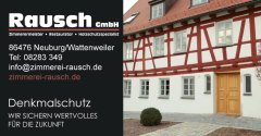 Gewerbe: Rausch Zimmerei GmbH